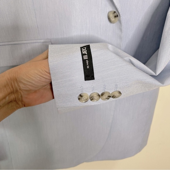 Bar III Men's Slim-Fit 100% Cotton Suit Jacket wedding Guest Church prom - Picture 5 of 12